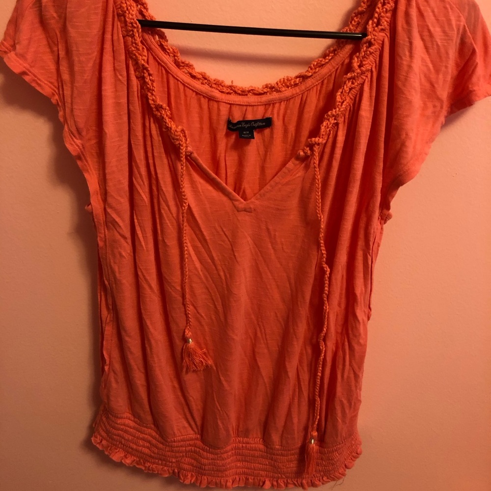 Salmon blouse size M AE
